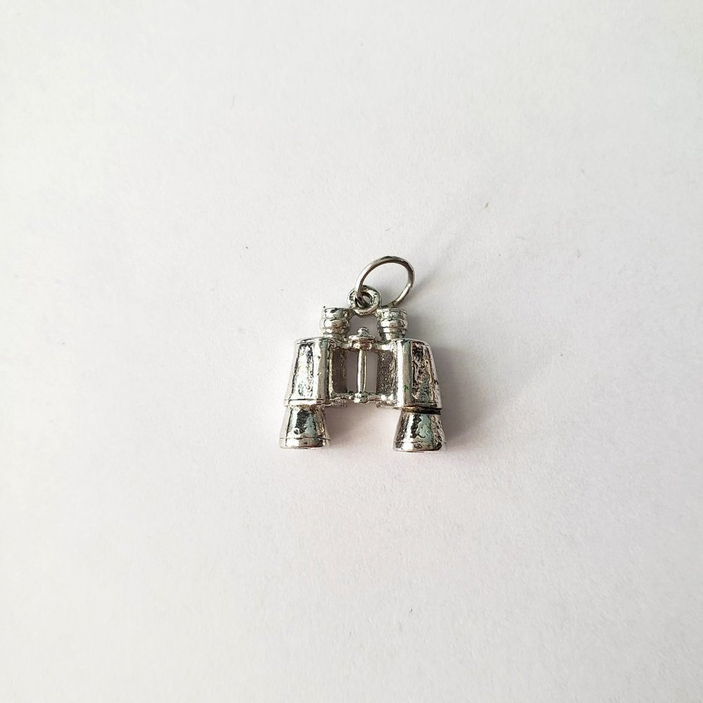 Vintage Silver Binocular Charm/ Pendant